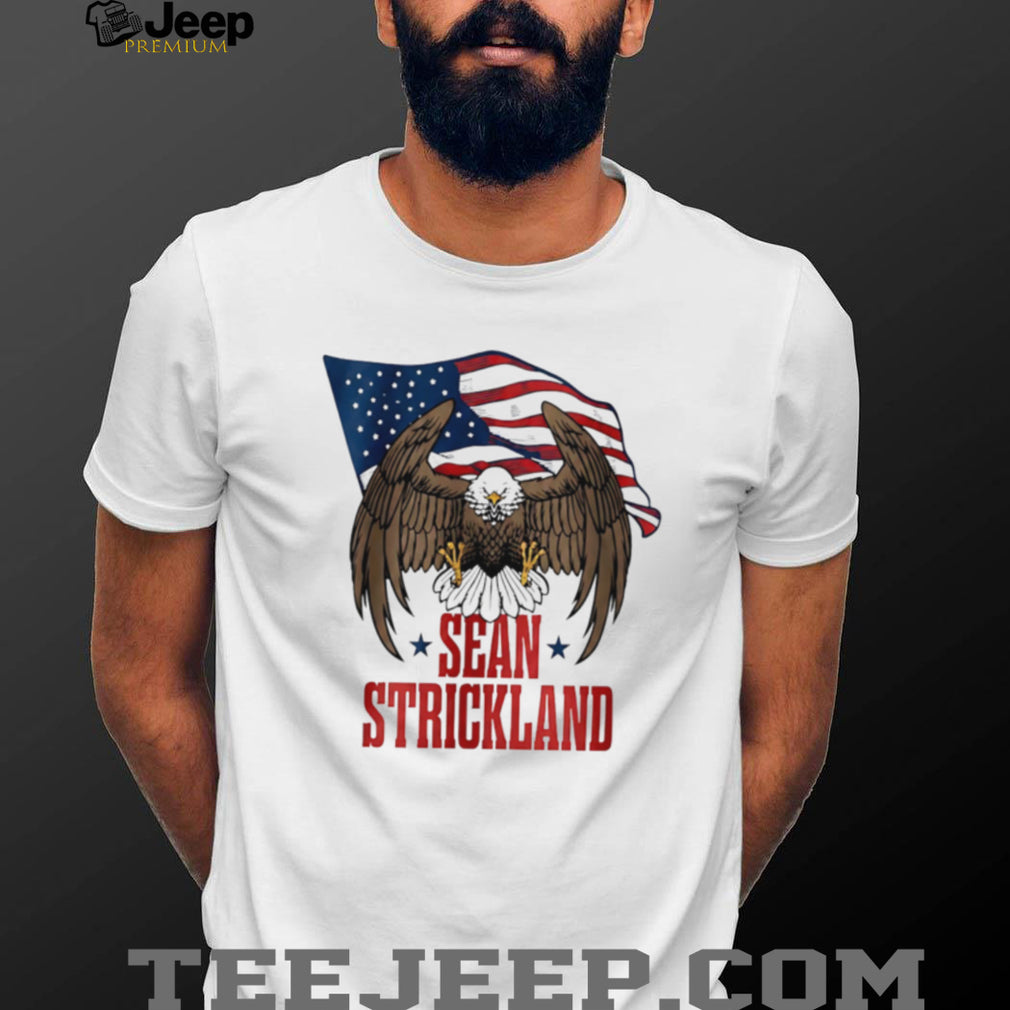 Sean Strickland American Flag Eagle MMA Fighter T Shirt