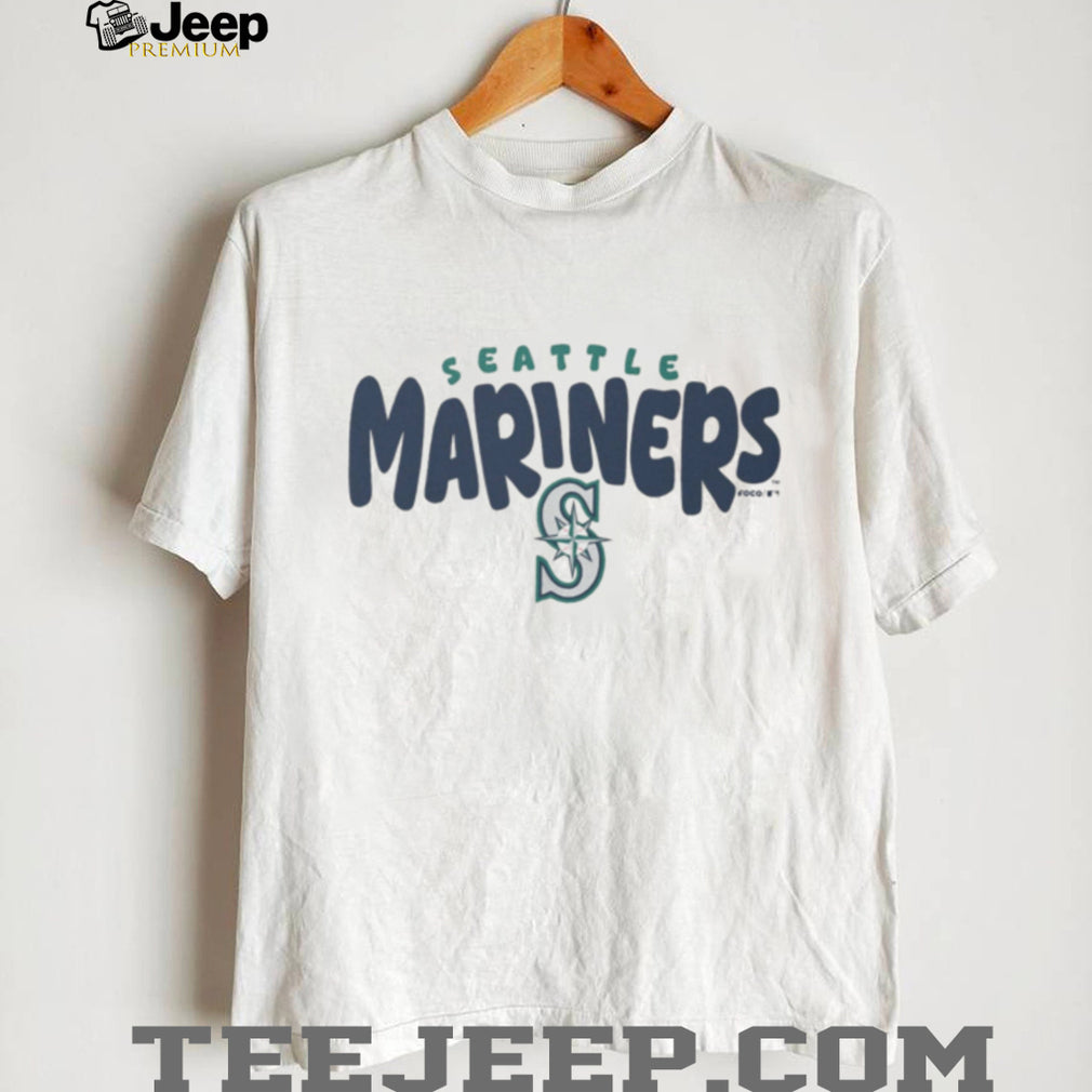 Seattle Mariners Cream Vintage Logo Fleece T shirt
