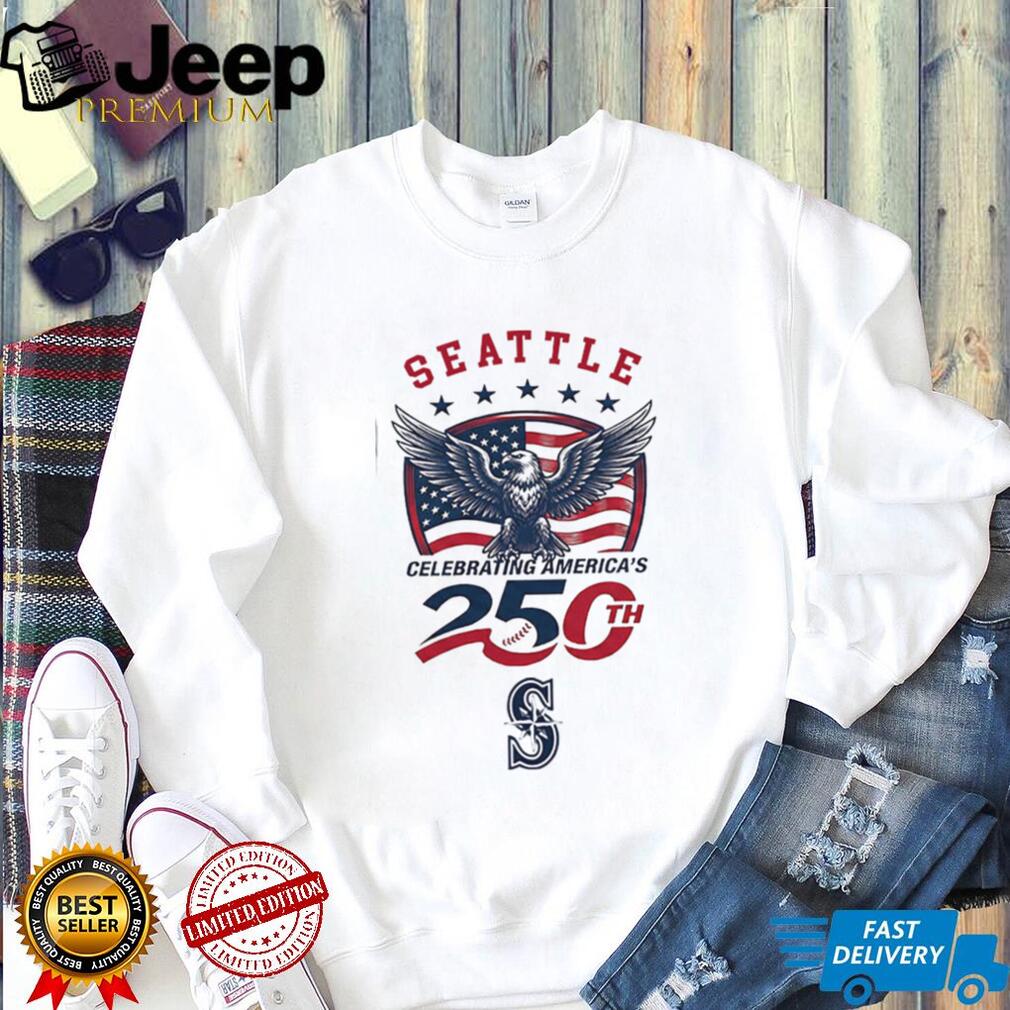 Seattle Mariners Custom Name America’s 250th Anniversary Baseball Jersey T Shirt