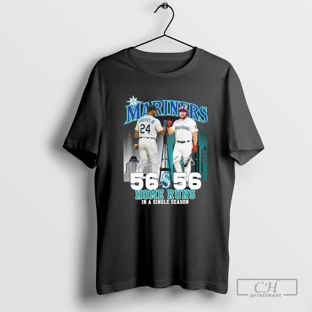 Seattle Mariners Ken Griffey Jr And Cal Raleigh 56 Home Runs In A Single Season