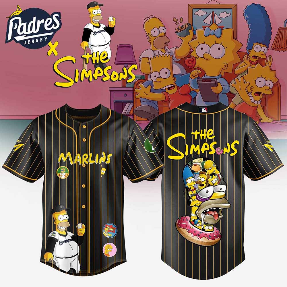 Seattle Mariners MLB x The Simpsons Baseball Jersey Style - Padres Jersey Oasis: Elevate Your Baseball Style... (Image 2)