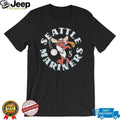 Seattle Mariners Mariner Moose Vintage Mascot Baseball T Shirt