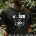 Seattle Mariners Nurse T Shirt MLB Baseball It’s a Work of Heart Nursing T Shirt