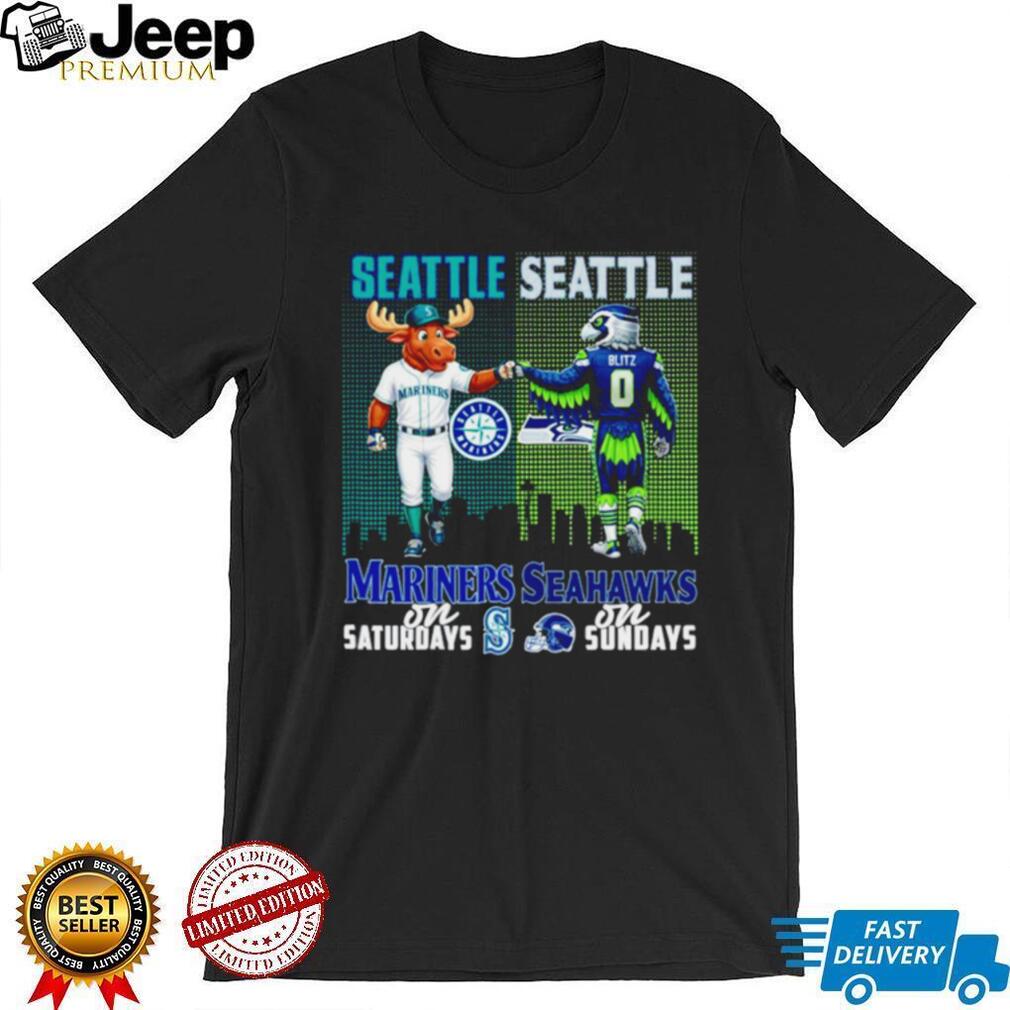 Seattle Mariners and Seahawks Gameday Mashup T Shirt Seattle Sports Fan T shirt