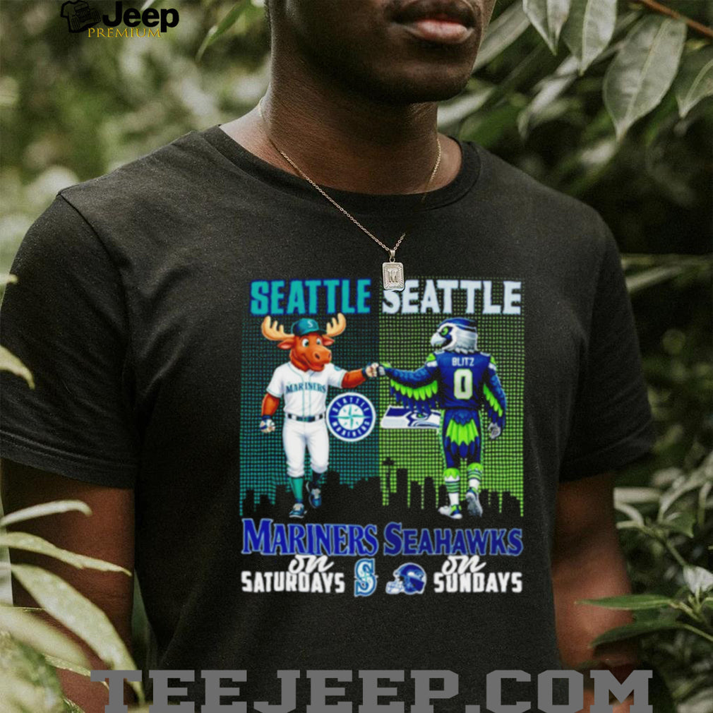 Seattle Mariners and Seahawks Gameday Mashup T Shirt Seattle Sports Fan T shirt