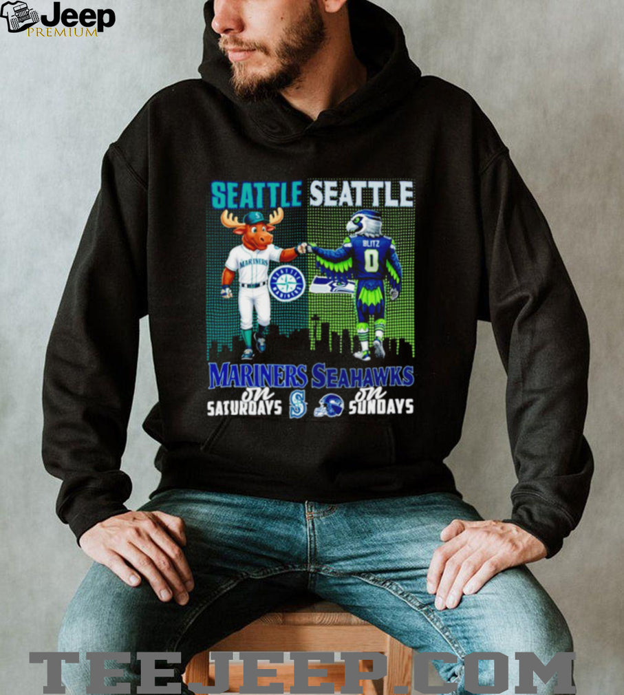 Seattle Mariners and Seahawks Gameday Mashup T Shirt Seattle Sports Fan T shirt