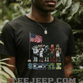 Seattle Sports Mascots Patriotic American Flag Salute Coffee T Shirt