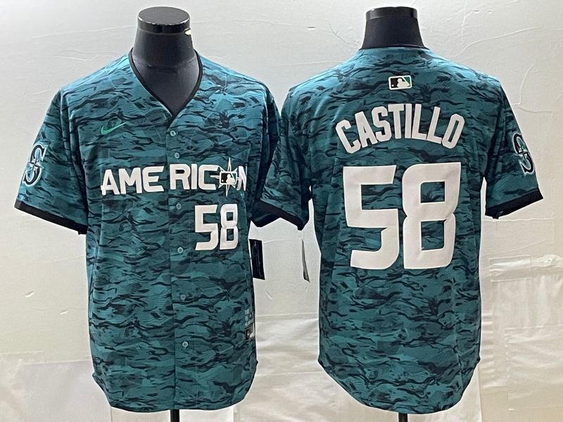 Seattle Mariners #58 Luis Castillo Mariners 2023 All-Star