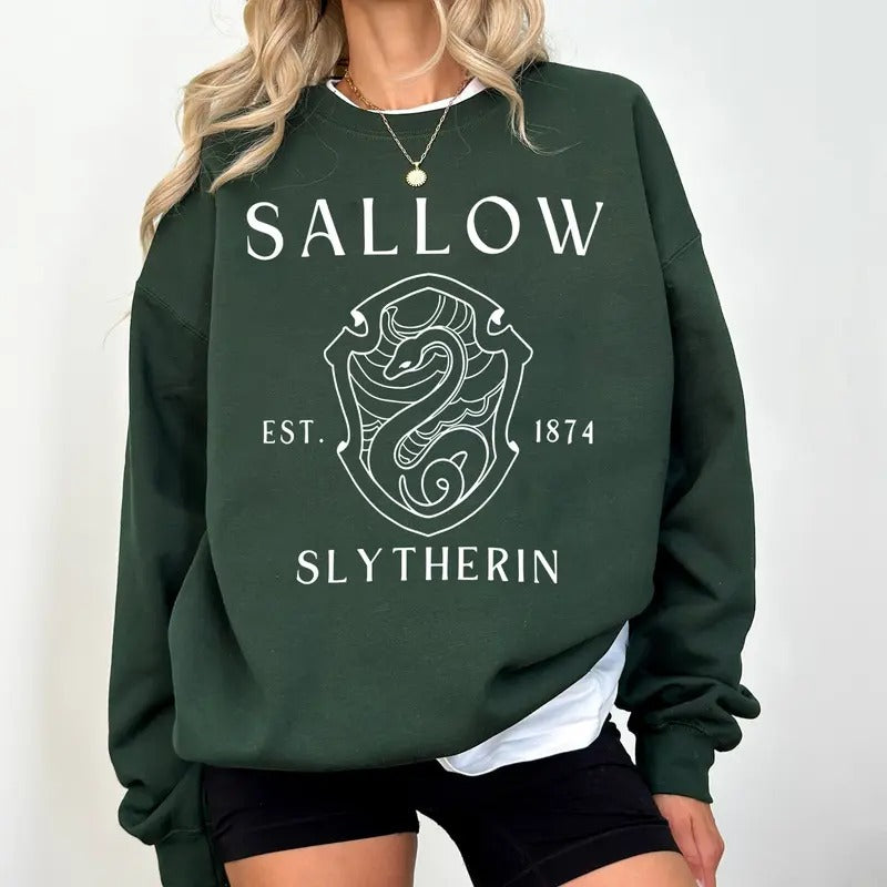 Sebastian Sallow Slytherins Sweatshirt, Harry Fandom Unisex Sweatshirt, Marauders Era Sweatshirt, Wizard Book Gift Crewneck, Wizard Sweater, Marauders Shirt