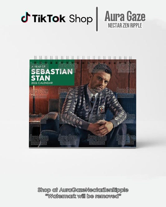 Sebastian Stan 2026 Wall Calendar Planner, Unique Holiday Gift, Fan Gift, Gift For Her, Sebastian Stan Celebrity Merchandise, Celebrity Crush Merch