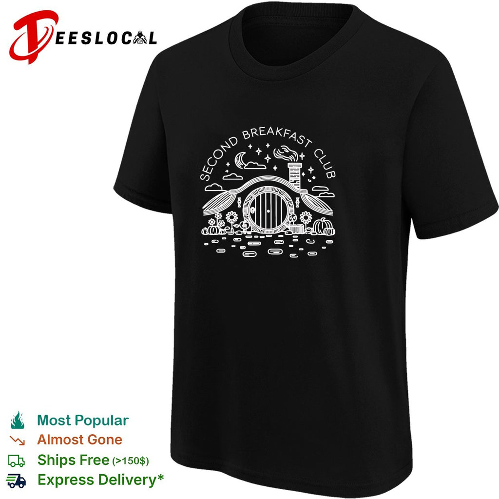 Second Breakfast Club hobbit hole shirt