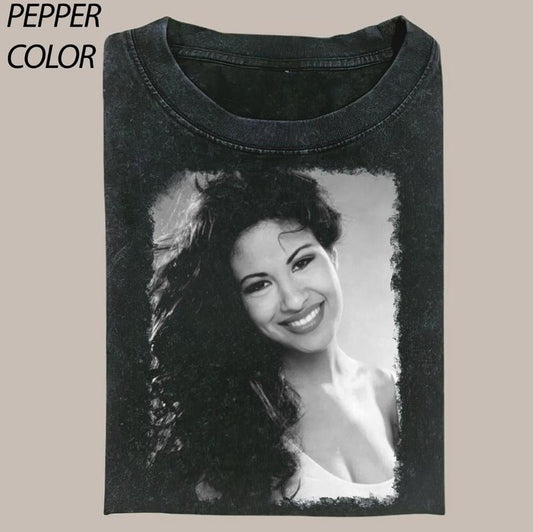 Selena Quintanilla Vintage 90's Graphic Unisex Shirt, Selena Crew Neck T-Shirt, Music Tee Gift For Fan, Gift for Him Her Womenswear Tops