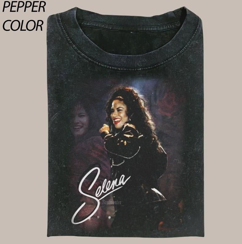 Selena Vintage 90's Graphic Unisex Shirt, Selena Tribute Tee, Music Tee Gift For Fan, Gift for Him Her Womenswear Tops