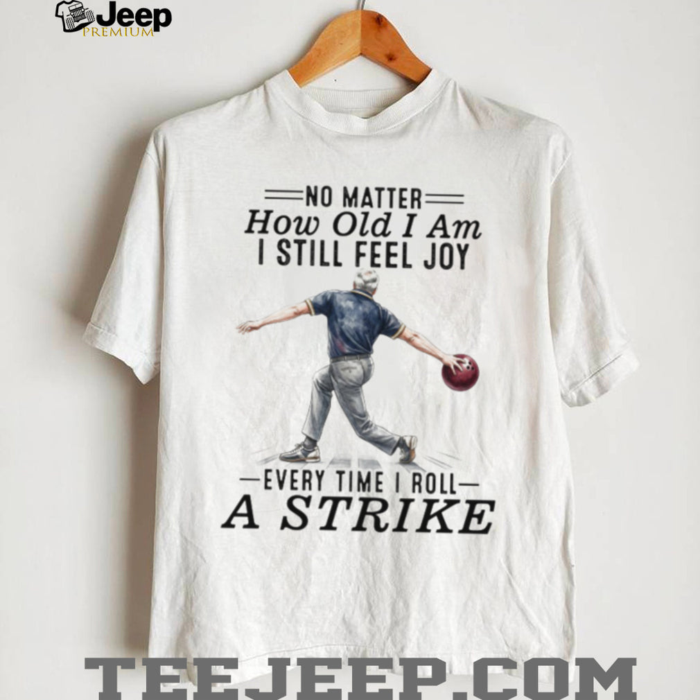 Senior Man Bowling Strike Active Hobby T Shirt