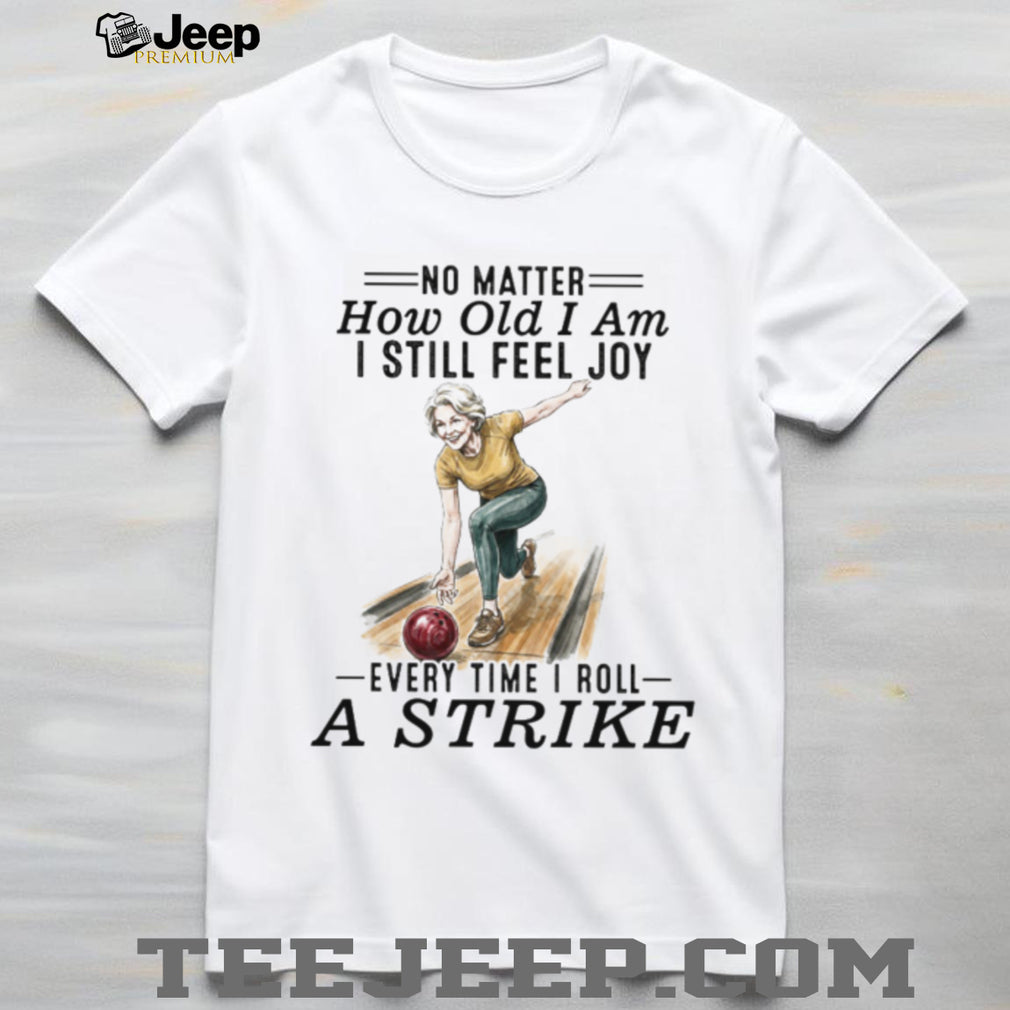 Senior Woman Bowling Strike Vintage Style T Shirt