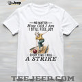 Senior Woman Bowling Strike Vintage Style T Shirt