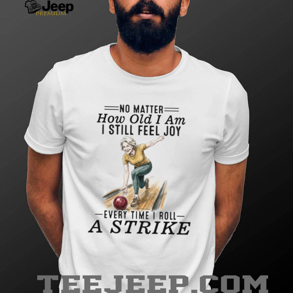 Senior Woman Bowling Strike Vintage Style T Shirt