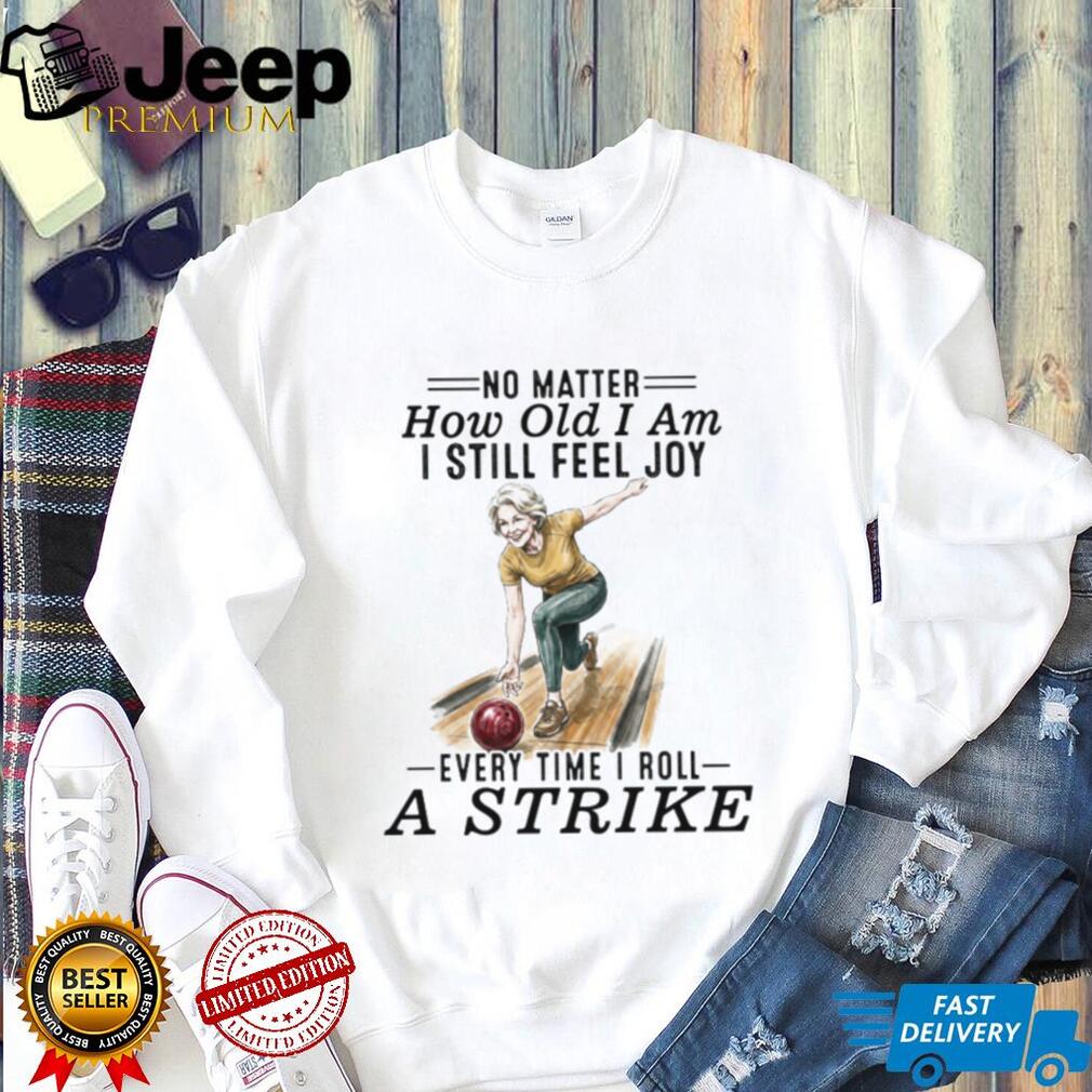 Senior Woman Bowling Strike Vintage Style T Shirt