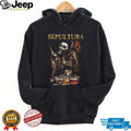 Sepultura Skeleton Angel Hourglass Chessboard Death Metal T Shirt