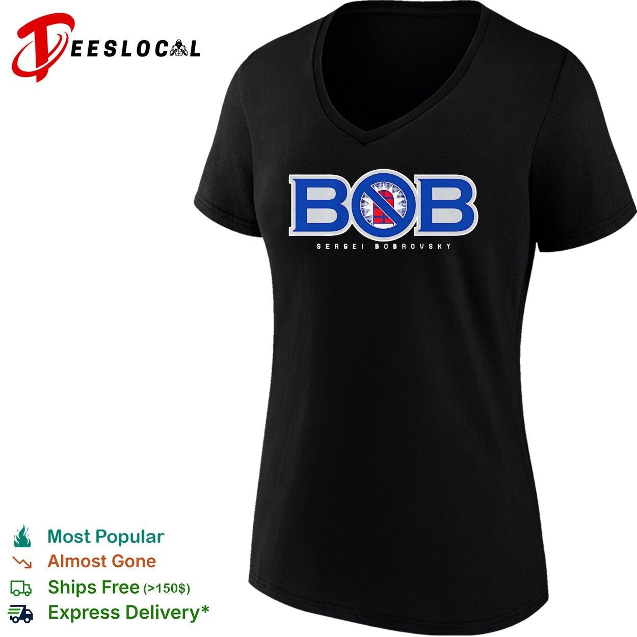 Sergei Bobrovsky BOB Toronto Maple Leafs logo shirt