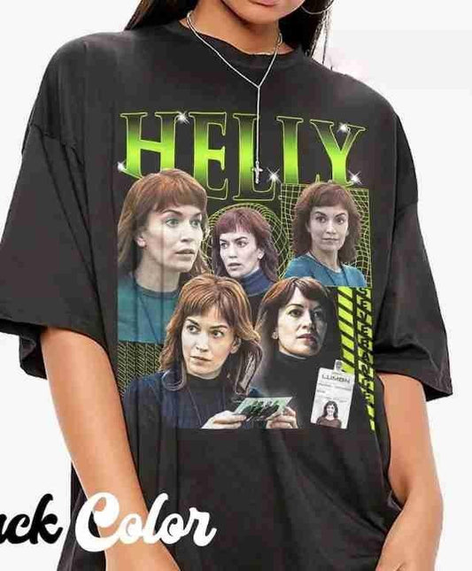 Severance Helly R Shirt, Vintage Style Cotton Graphic Tee, Lumon Macrodata