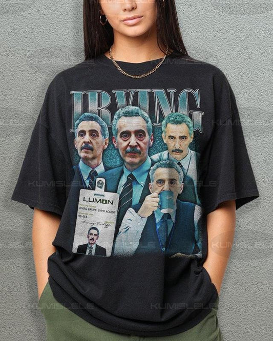 Severance Irving B Shirt, Severance Graphic Tee, Vintage Style Unisex Cotton Graphic Tee, Gift for TV Lover, Lumon, Macrodata Refinement tee