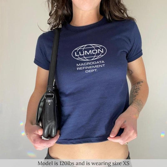 Severance Lumon Shirt, Lumon Macrodata Refinement Womens Baby Tee, Retro simple shirt, TV Fan Merch, Gift for Severance Fan