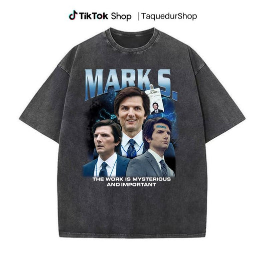 Severance Mark S. T-Shirt, Severance Graphic Tee, Vintage Style Unisex Cotton Graphic Tee, Gift for TV Lovers, Lumon, Macrodata Refinementstyle{n002}2