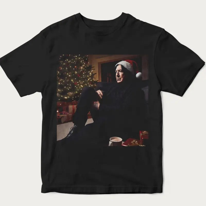 Severus Snape Home Alone Vintage T-Shirt, Funny Christmas Tee, HARRY POTTER Funny Tee, Movie Shirt, Unisex T-Shirt, Gift For Men Women
