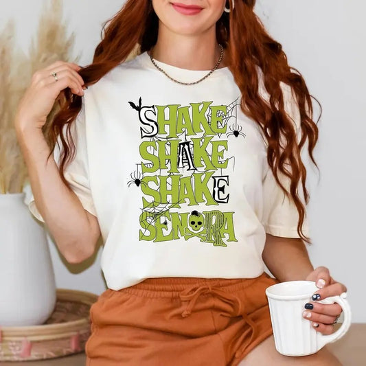 Shake Shake Shake Senora Shirt, Funny Halloween Shirt, Retro Halloween Shirt, Halloween Women's Shirt, Halloween Movie Shirtstyle{n002}2