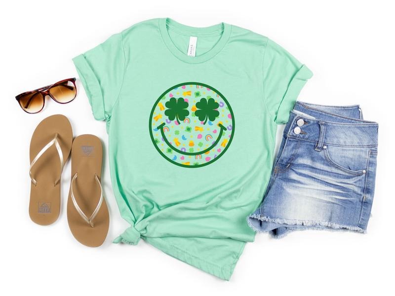 Shamrock Happy Face TShirt
