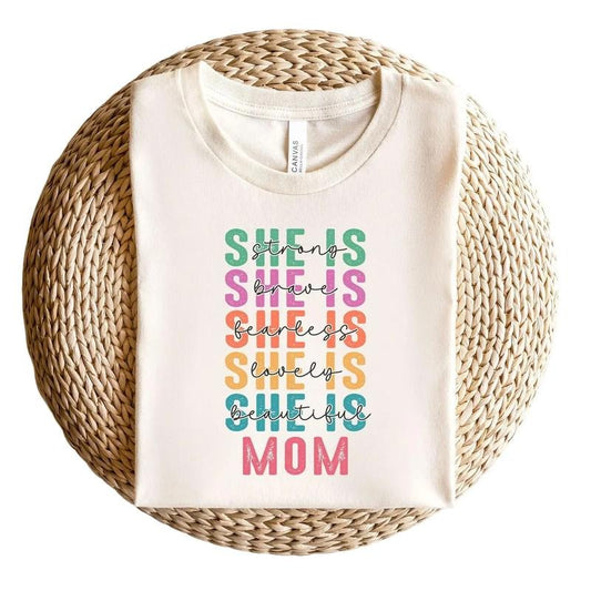 She is Mom Shirt, Happy Mothers Day Shirt, Gift For Mom, Mama T-shirt, Mom Shirt, Cute Mama Shirt, Shirt For Mom