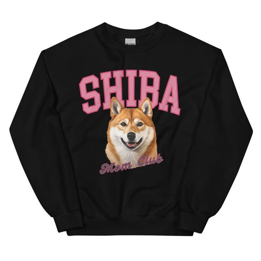 Shiba Inu Mom Club Sweatshirt ~ Sweatshirt Unisex Apparel Relaxed Fit Printed in the USA Clothing Womenswear Casual and Comfortable