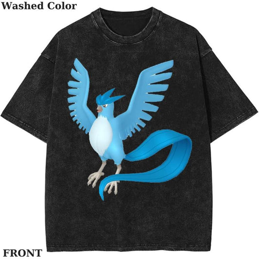 Shiny Articuno 6 IV Graphic Tee, Pokemon T-Shirt, PKM Shirt, Anime Funny Shirt, Vintage Tee Streetwear Shortsleeve Printed Womenswear Top Cotton