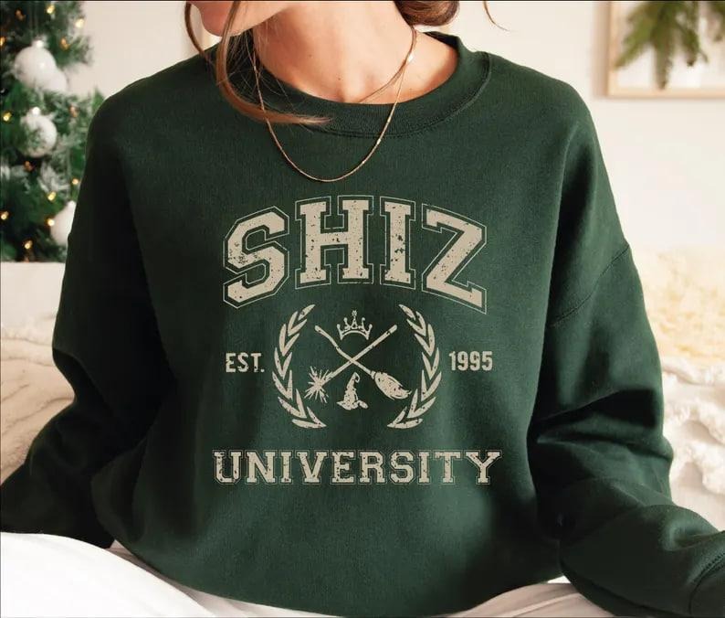 Shiz University T-Shirt Sweatshirt & Hoodie, Movie Lover Gift, Shiz Sweatshirt, Movie Lover Sweater, Musical Movie Sweater