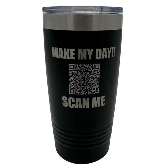 Show Me Them T's QR Code Tumbler