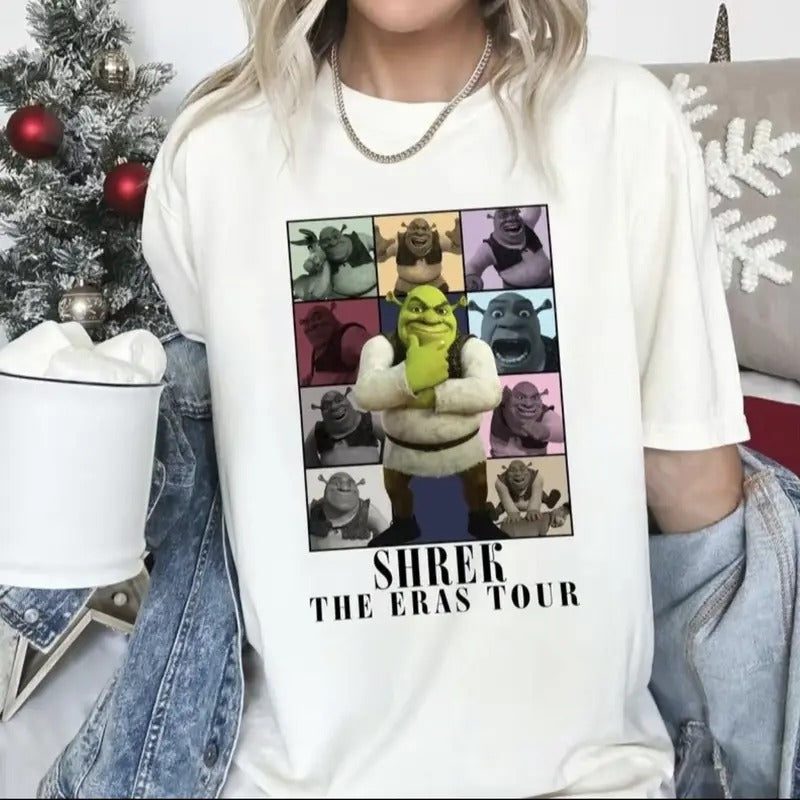 Shrek The Eras Tour Shirt, Gift Unisex T-Shirt, Bella Canvas Crewneck Graphic Unisex T-Shirt Casual Fabric