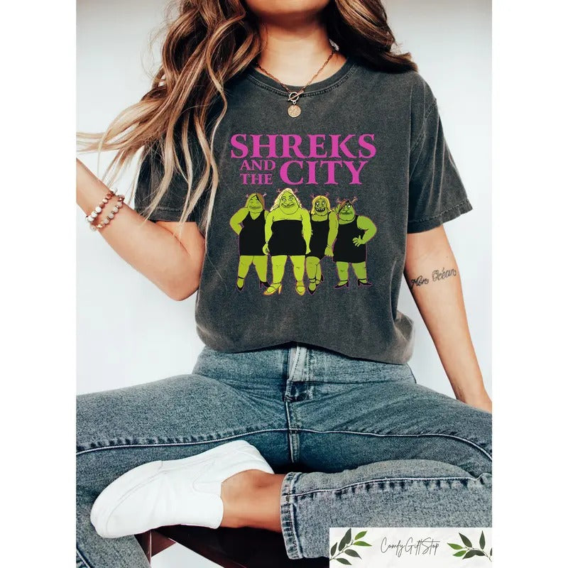 Shreks And The City Shirt, Shrek Funny Trending T-Shirt, Shrek Face Meme Shirt, Ogre and the City Shreks And The City...