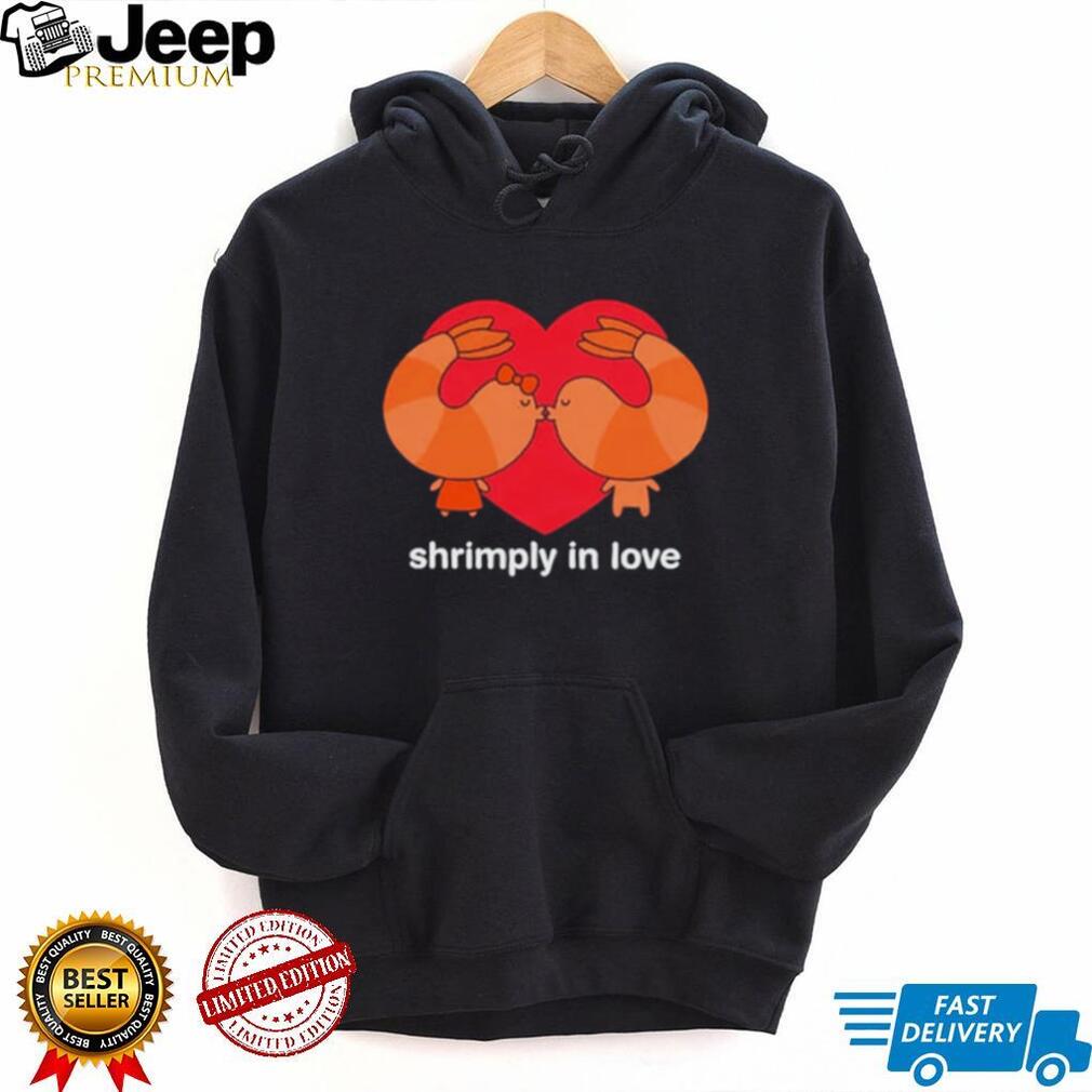 Shrimply in Love Couple shrimp pun valentines shirt