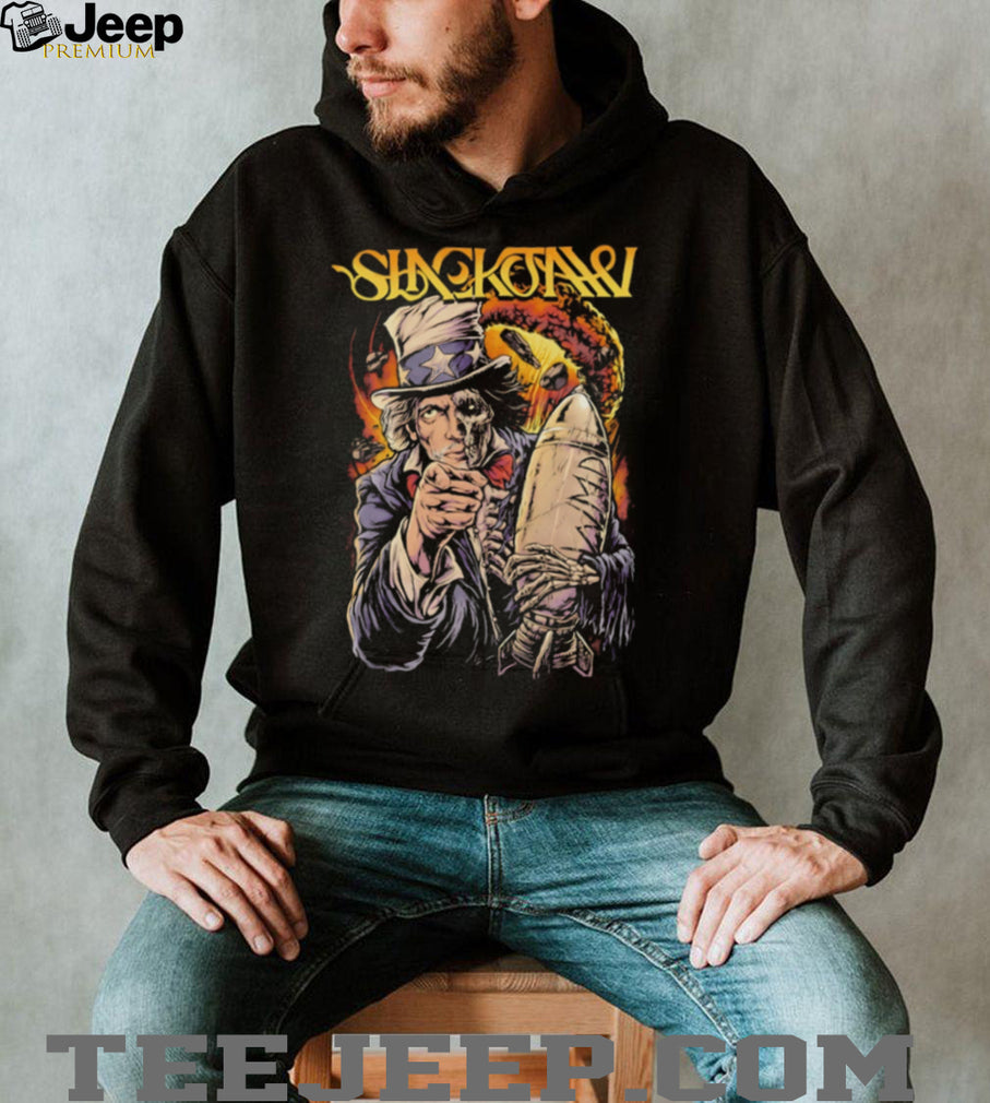 Sick Of It All Uncle Sam Skeleton Nuclear Bomb Punk Rock T Shirt