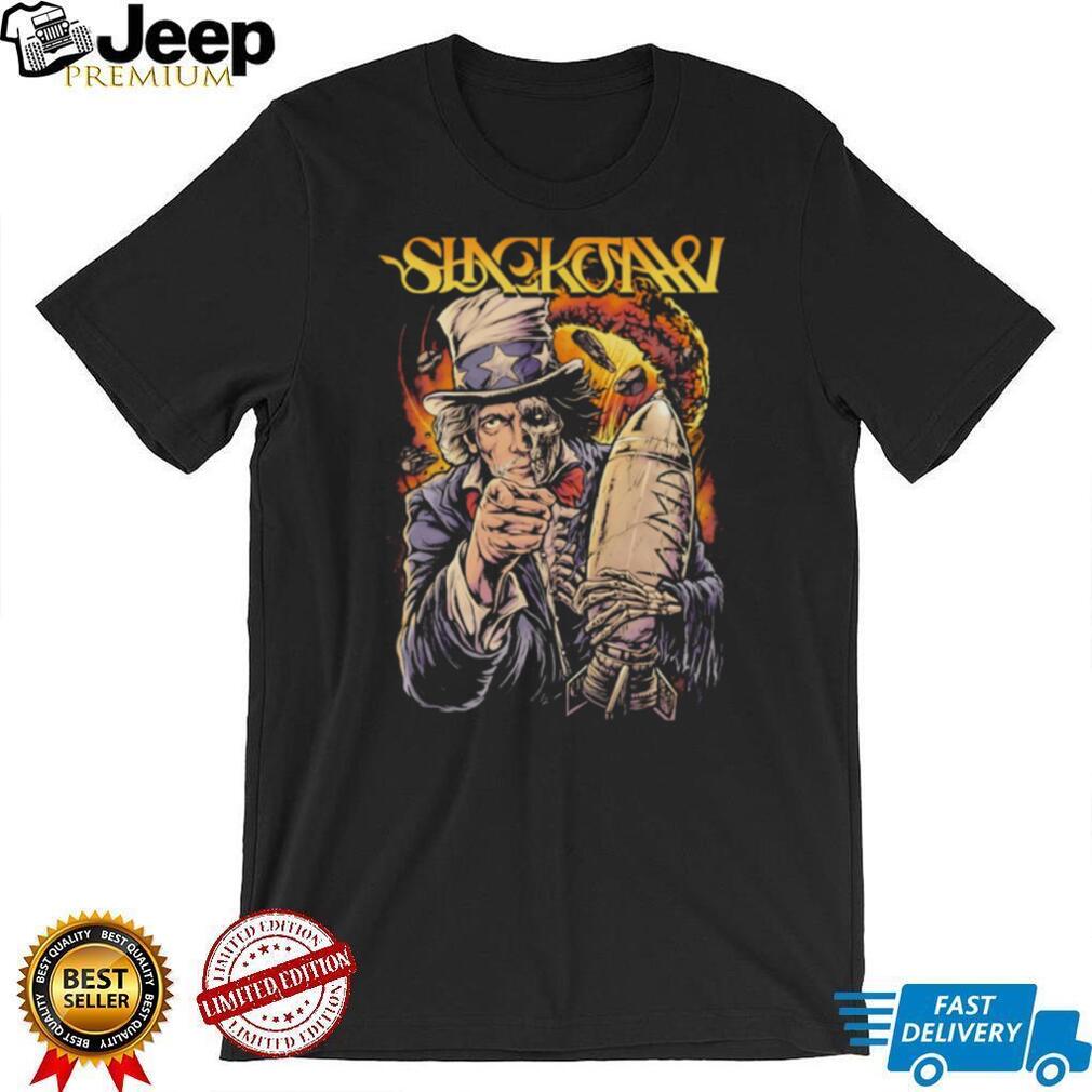 Sick Of It All Uncle Sam Skeleton Nuclear Bomb Punk Rock T Shirt
