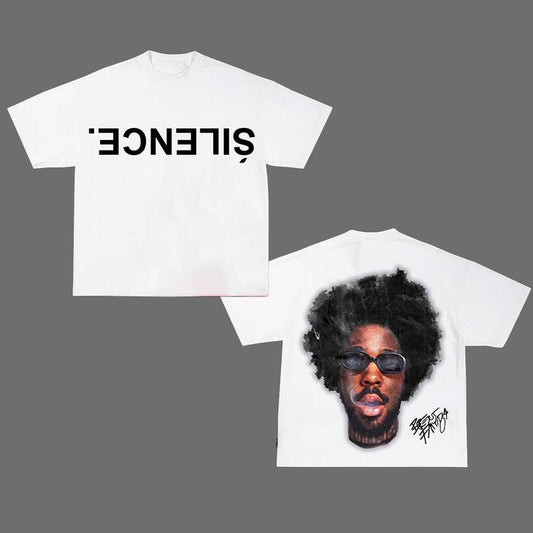 Sil3nce Br3ntt Faiiyazz New Graphic Rap Tee Graphic Shirt Womenswear Top Hoodie, Sweatshirt | WearSparks.com