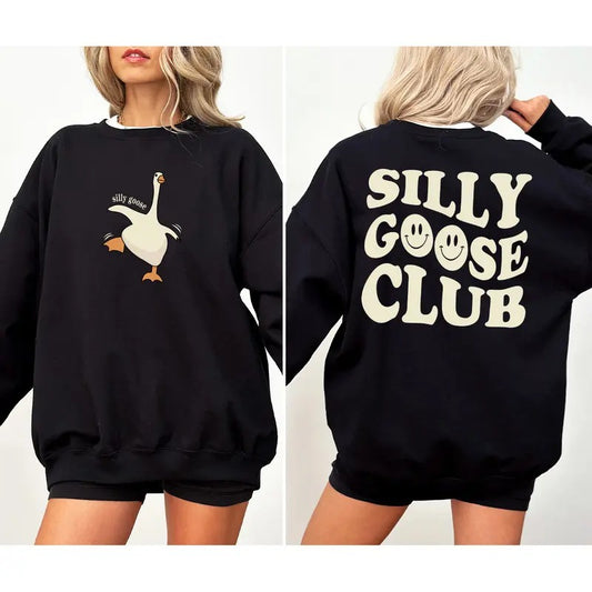 Silly Gooses Club Sweatshirt, Goose Sweatshirt, Best Friend Gift, Silly Gooses Club Shirt, Mothers Day Gift, Fathers Day...
