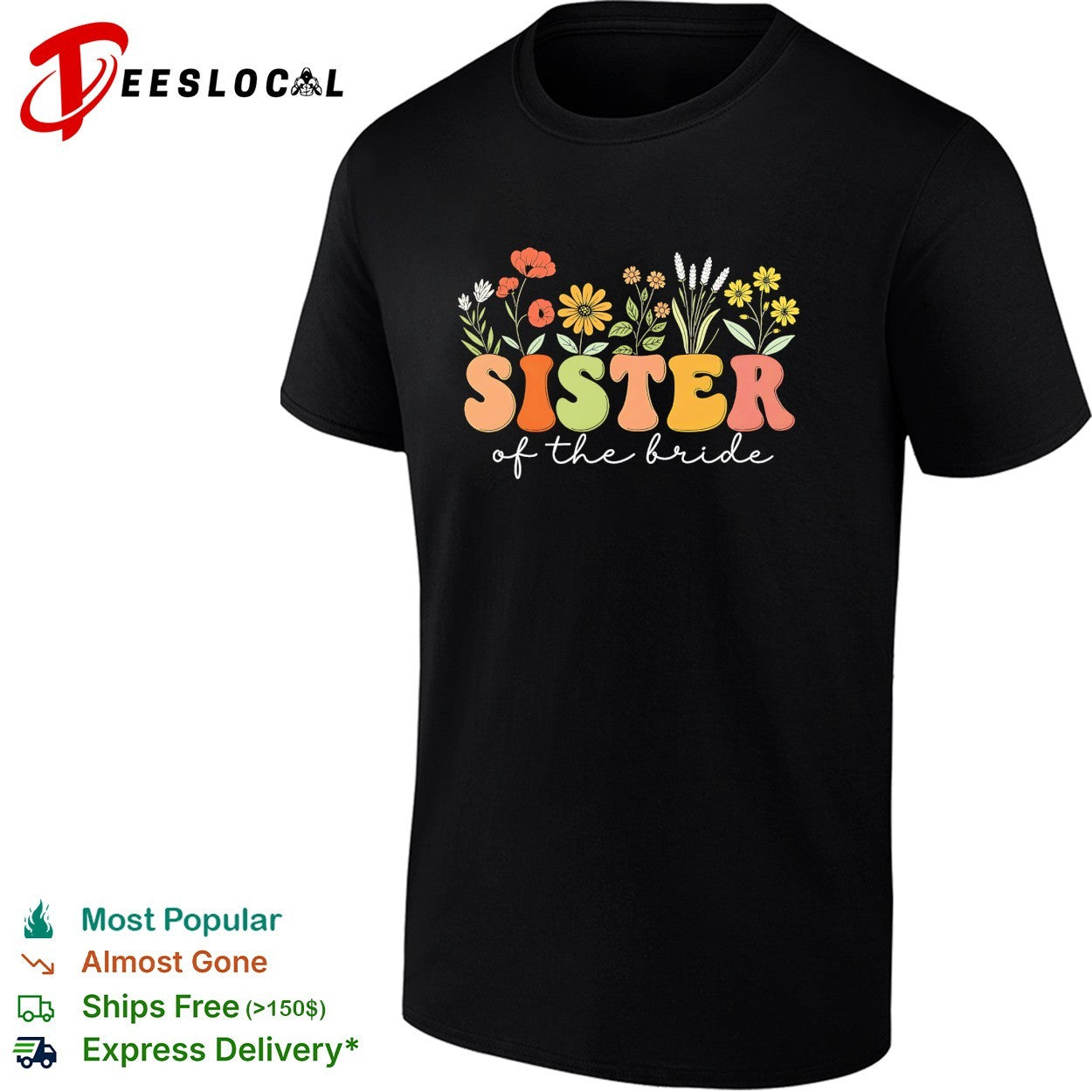 Sister of the bride floral shirt