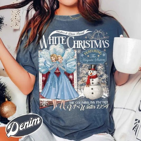 Sisters Sisters Christmas Song Shirt,White Christmas Movie Watching Shirt,Christmas Holiday Shirt,Wallace and Davis Shirt,Columbia Inn Shirt