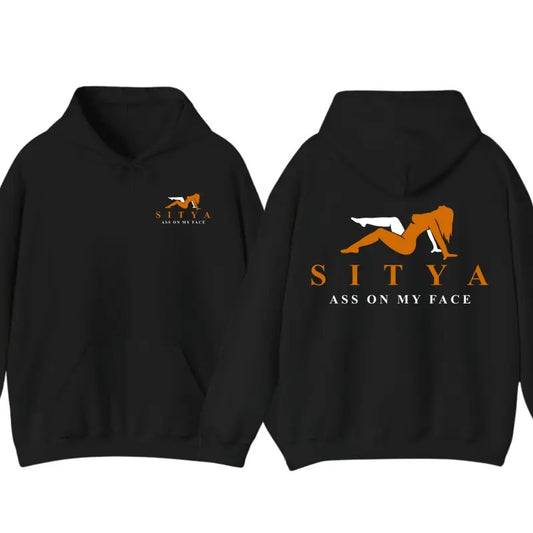Sit On My Face Funny hoodie, SITYA Shirt Menswear Tops tee Classic Cotton Collar Sport Sweatshirt Underwear Fabric Long Sleeve Casual
