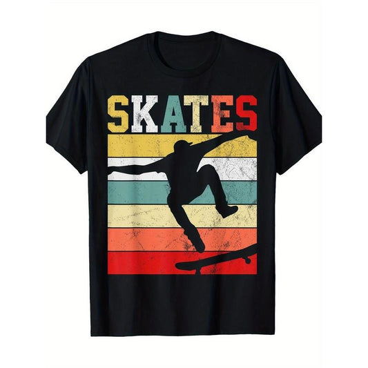 Skateboard Retro Skateboard T-shirt 100% cotton T-shirt Made in USAstyle{n002}2