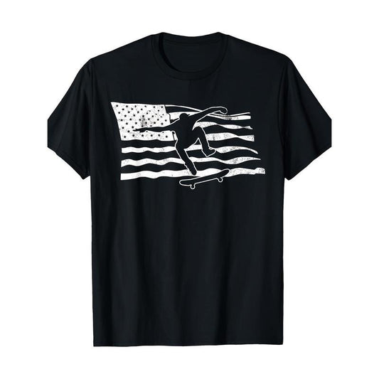 Skateboard T-shirt Gift T-shirt 100% cotton T-shirt Made in USA