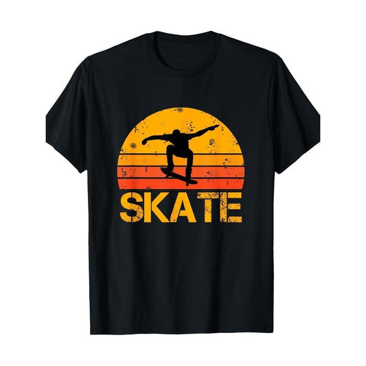 Skateboarder Retro Retro Skateboard T-shirt 100% cotton T-shirt Made in USA