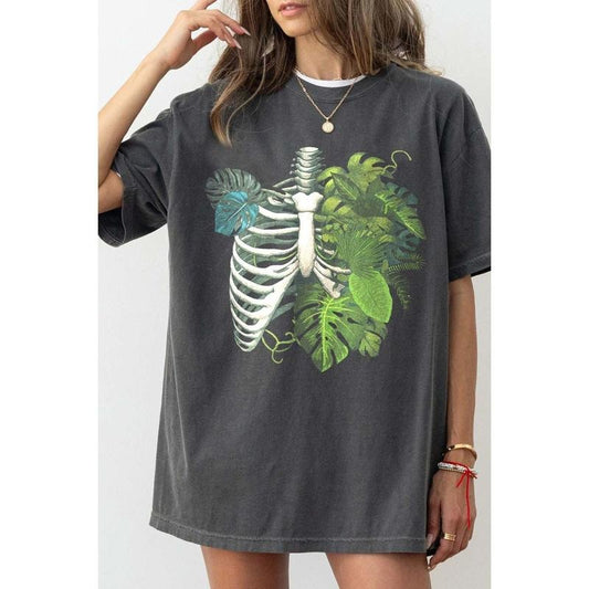 Skelet0n Pl@nt Body Tee, unisex cotton Shirt